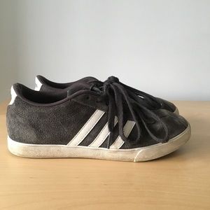 Grey Adidas gazelle shoes